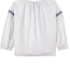 Broderad Blus Vit>Il Gufo