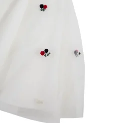 Broderad Tyllkjol Gräddvit><noscript><img width=