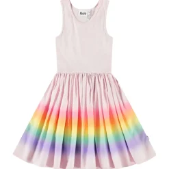 Cassandra Short-Sleeved Dress Fading Sunset>Molo Sale