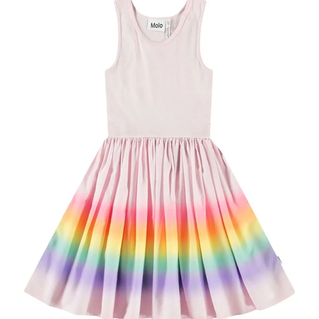 Cassandra Short-Sleeved Dress Fading Sunset>Molo Sale
