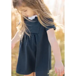 Casual klänning i polyblend Navy><noscript><img width=