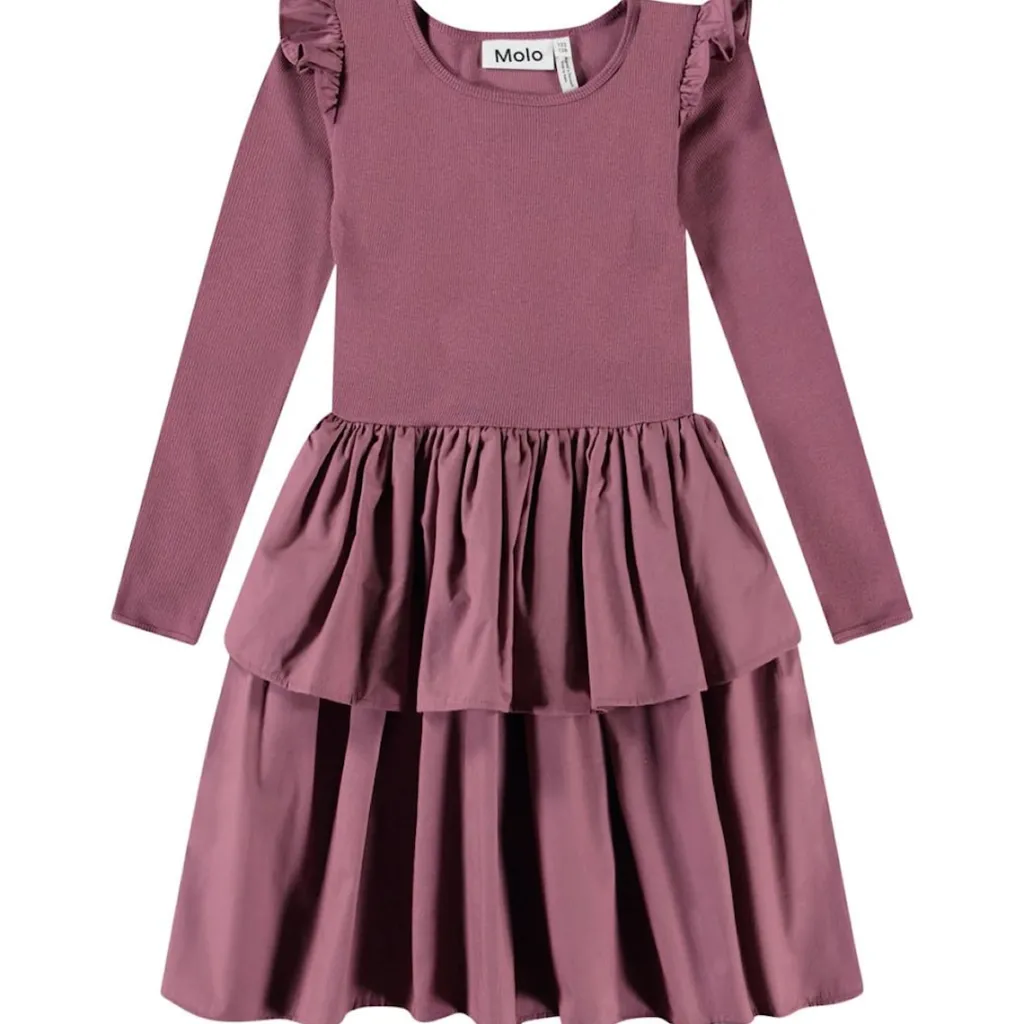 Cathi Long-Sleeved Dress Tulip>Molo Outlet