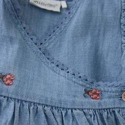 Chambrayklänning Faded Denim><noscript><img width=