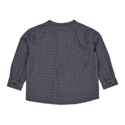 Check Shirt w. Placket Navy Check Combi>Copenhagen Colors Online