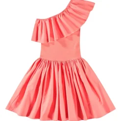 Chloey Short Sleeve Dress Warm Coral>Molo Best