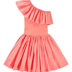 Chloey Short Sleeve Dress Warm Coral>Molo Best