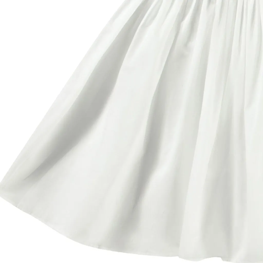 Chloey Short Sleeve Dress Crisp White>Molo New