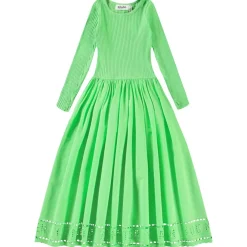Cibelle Long-Sleeved Dress Green Vibes>Molo Best