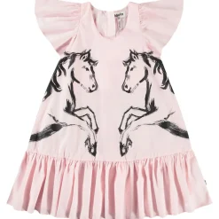 Cinda Short-Sleeved Dress Folklore Horses>Molo