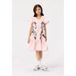 Cinda Short-Sleeved Dress Folklore Horses><noscript><img width=
