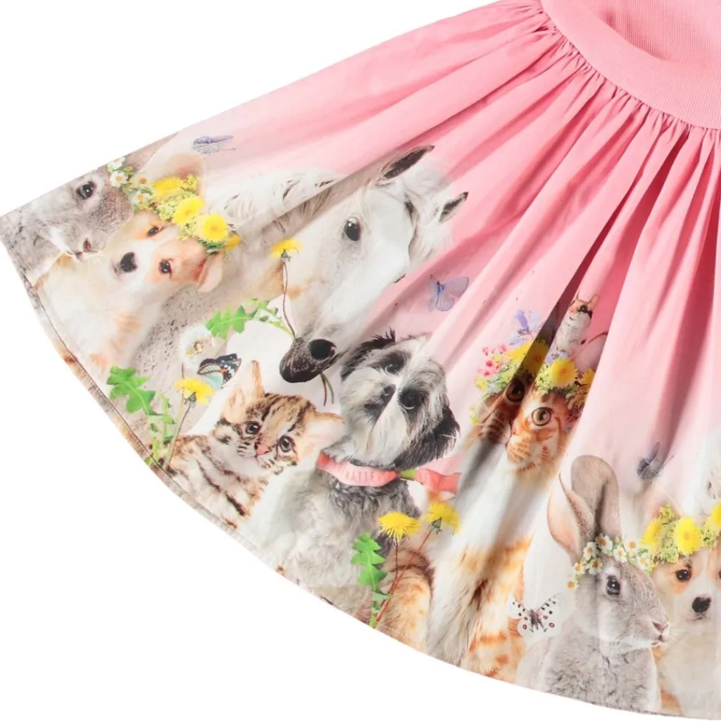 Cissa Short-Sleeved Dress Midsummer>Molo Sale