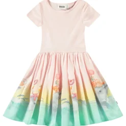 Cissa Short-Sleeved Dress Wave Jumping>Molo