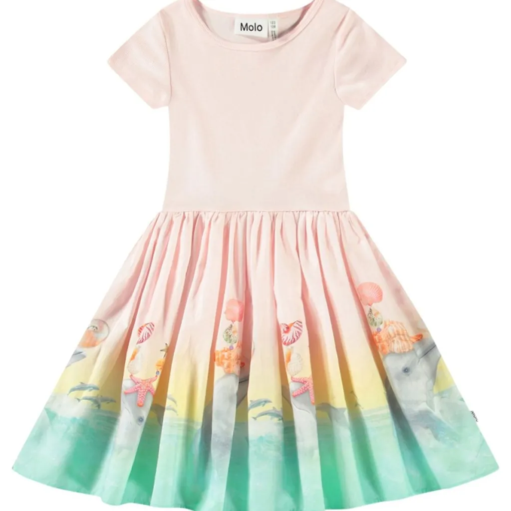 Cissa Short-Sleeved Dress Wave Jumping>Molo