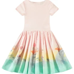Cissa Short-Sleeved Dress Wave Jumping><noscript><img width=