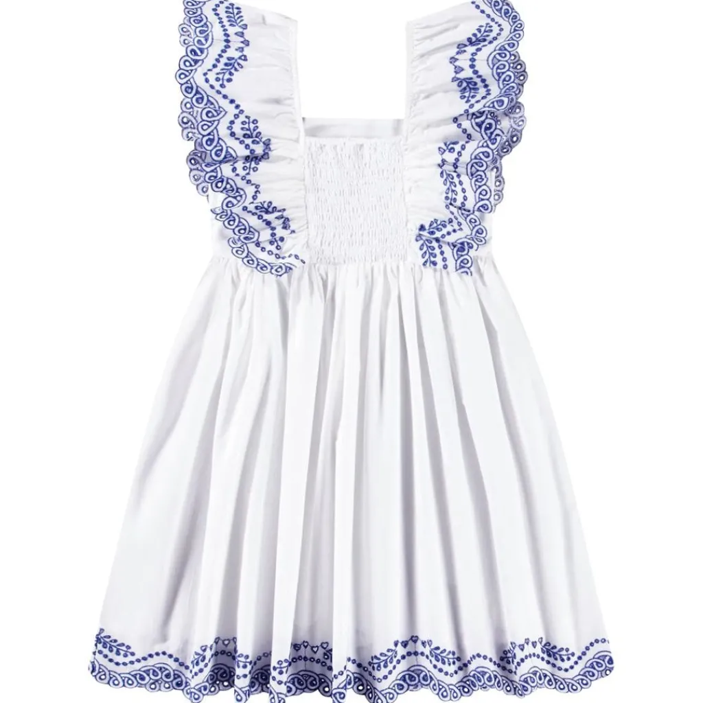 Clementine Short-Sleeved Dress Crisp White>Molo Best