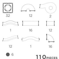 - Clever Pack Kulbana 110 Delar Pastel Mix><noscript><img width=