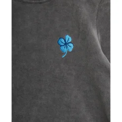 Clover Emb Velour Top Grey><noscript><img width=