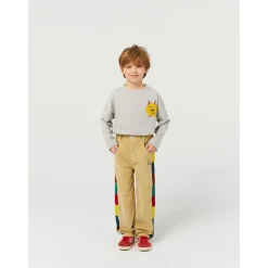 Color Block Corduroy Byxor Multicolor><noscript><img width=