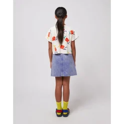 Color Block Denim Kjol Multicolor><noscript><img width=