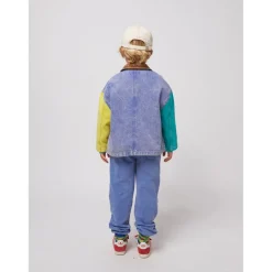 Color Block Jeansjacka Multicolor><noscript><img width=