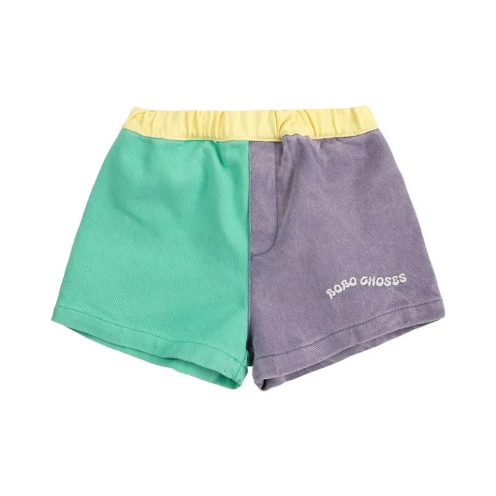Color Block Vävda Shorts Multicolor>Bobo Choses Sale