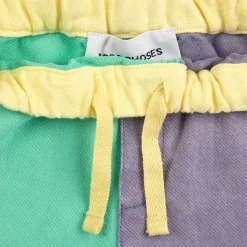 Color Block Vävda Shorts Multicolor><noscript><img width=