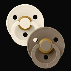 Colour 2-pack Runda Latexnappar Ivory Dark Oak>BIBS Clearance