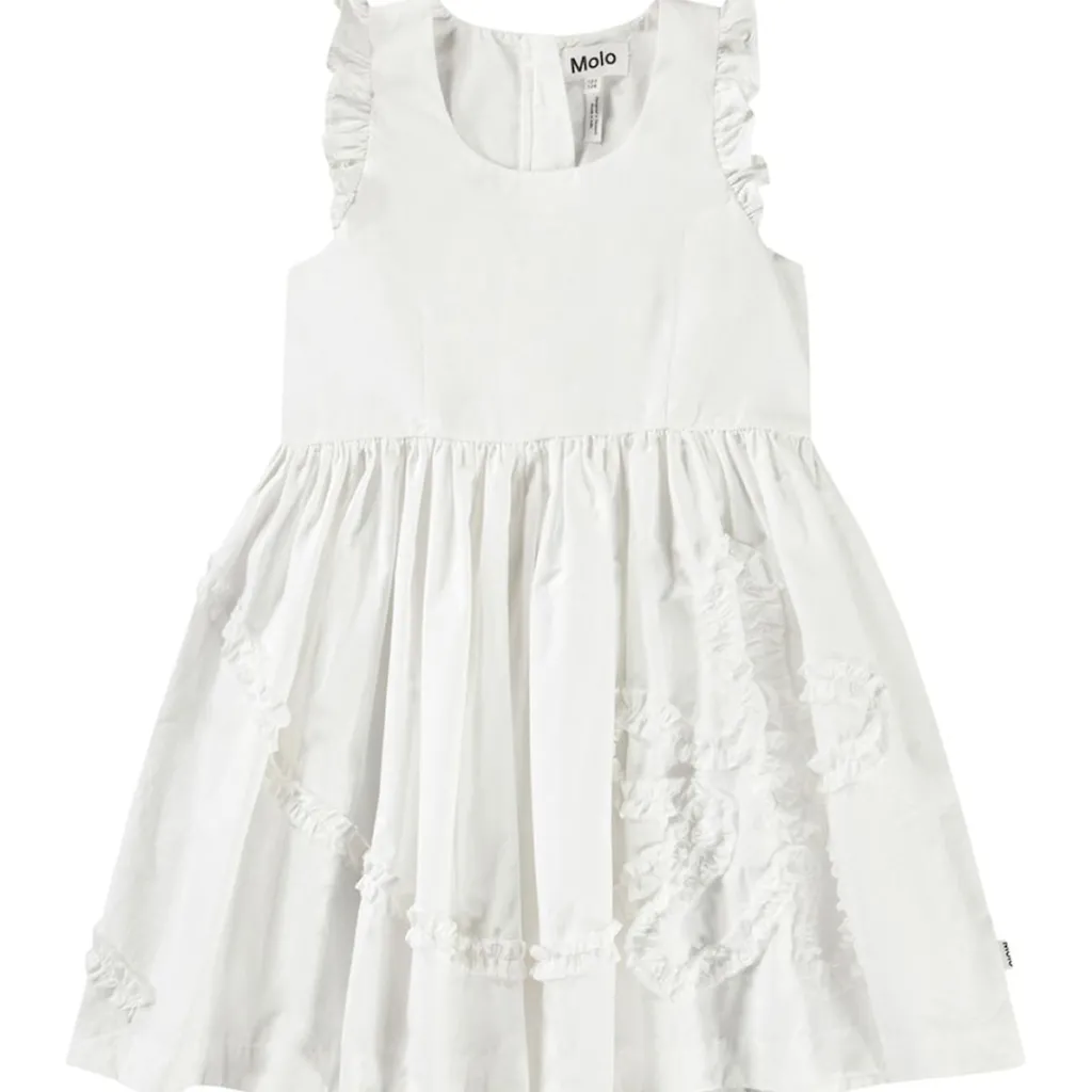Cortney Short-Sleeved Dress Crisp White>Molo Discount