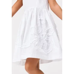 Cortney Short-Sleeved Dress Crisp White><noscript><img width=