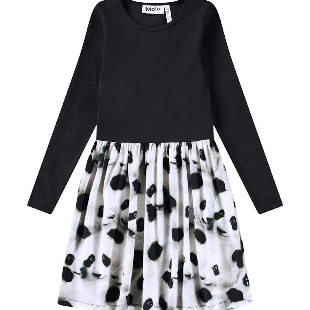 Credence Long-Sleeved Dress Giant Panda>Molo Sale