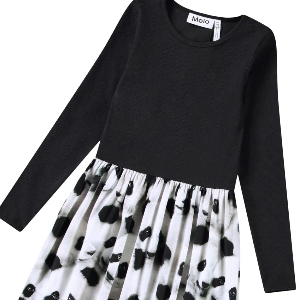 Credence Long-Sleeved Dress Giant Panda>Molo Sale