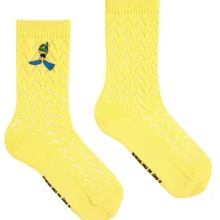 Day At The Beach Långa Strumpor Light Yellow>Bobo Choses Hot