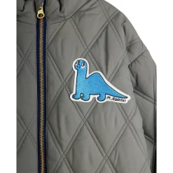 Dino Patch Quiltade Parkas Grey><noscript><img width=