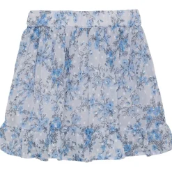 Dobby Blommig Kjol Xenon Blue><noscript><img width=