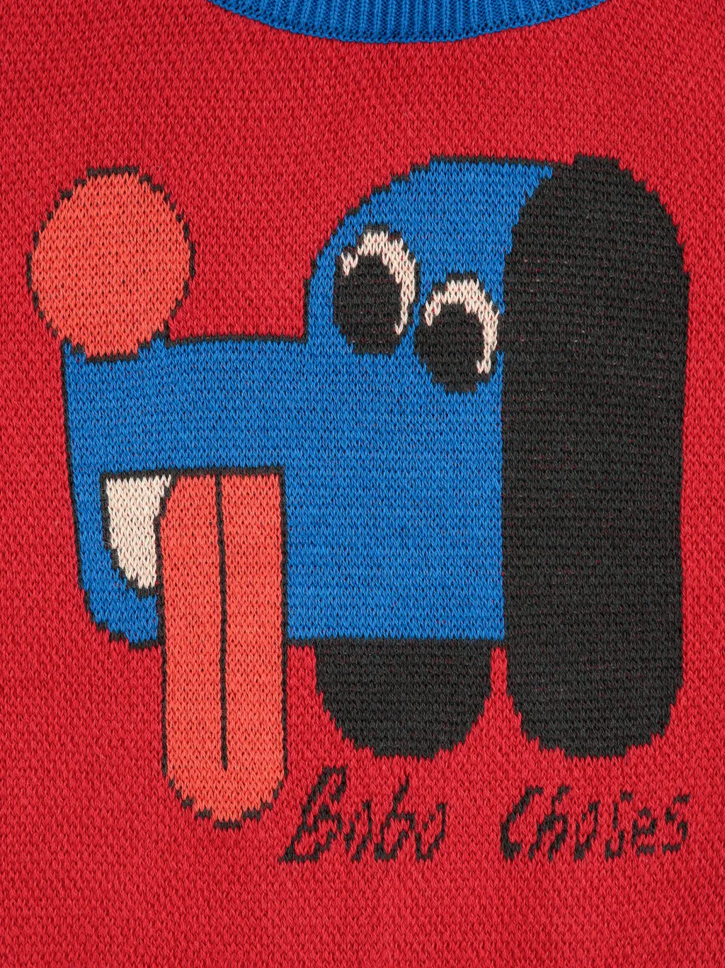Doggy Mate Jacquard-jumper Red>Bobo Choses Clearance