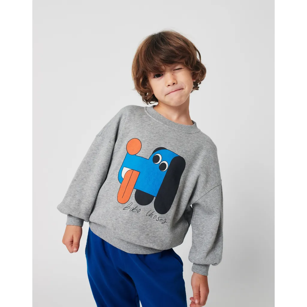 Doggy Mate Sweatshirt Heather Grey>Bobo Choses Clearance