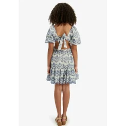 Ellory Broderad Mini Klänning Periwinkle><noscript><img width=
