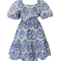 Ellory Broderad Mini Klänning Periwinkle><noscript><img width=