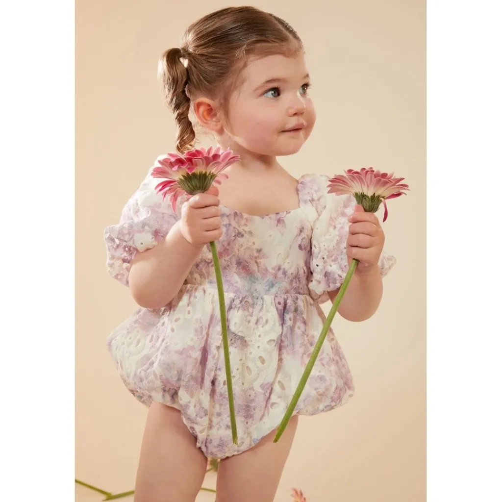 Ellory Broderad Romper Lilac Lily>Bardot Junior