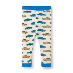 Elstar Leggings För Baby Med Bilar Vit Vanilla><noscript><img width=