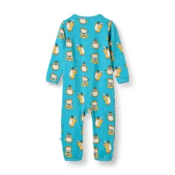 Elstar Långärmad Babydräkt Med Cirkuspingviner Blå Petit Four><noscript><img width=