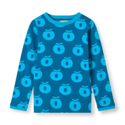 Elstar Långärmad Topp Med Äpplen Blå Vivid Blue><noscript><img width=