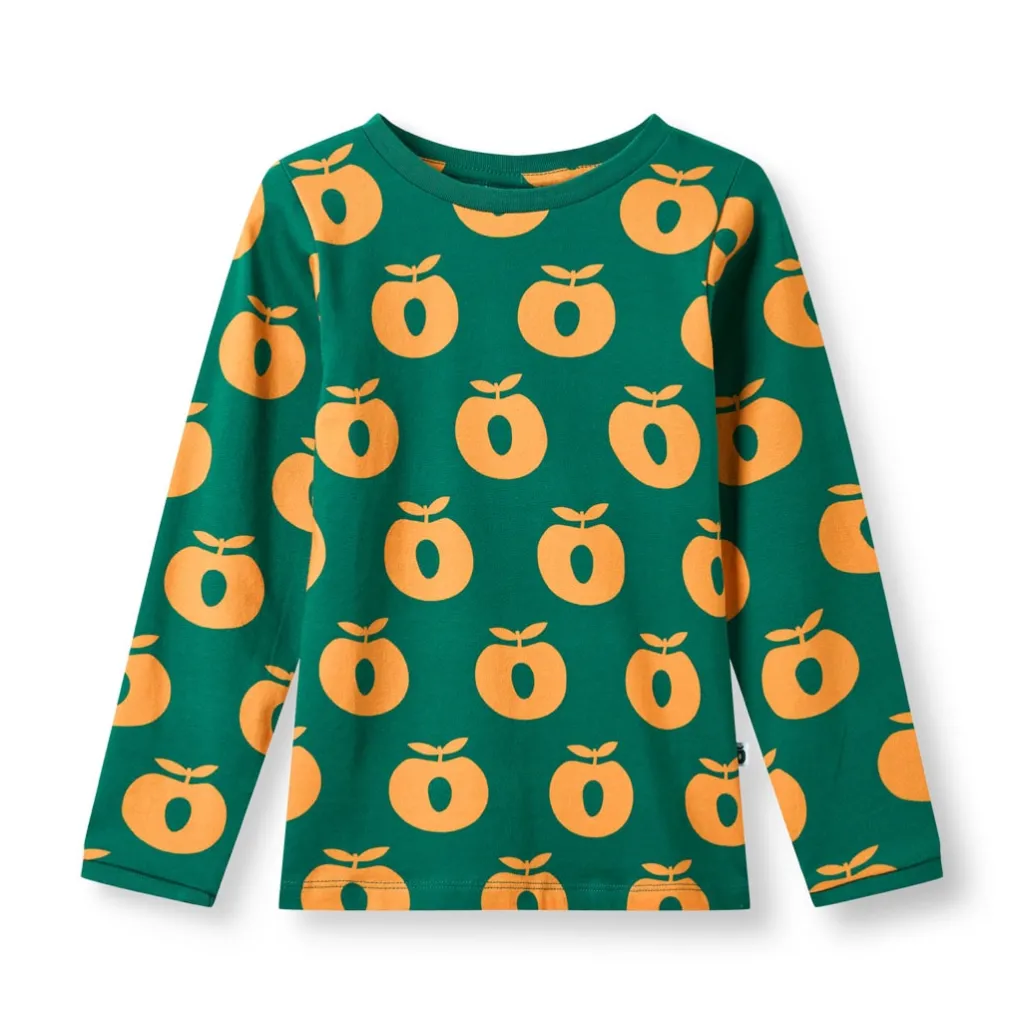 Elstar Long-Sleeved Top with Apples Cedar tree>Småfolk Clearance
