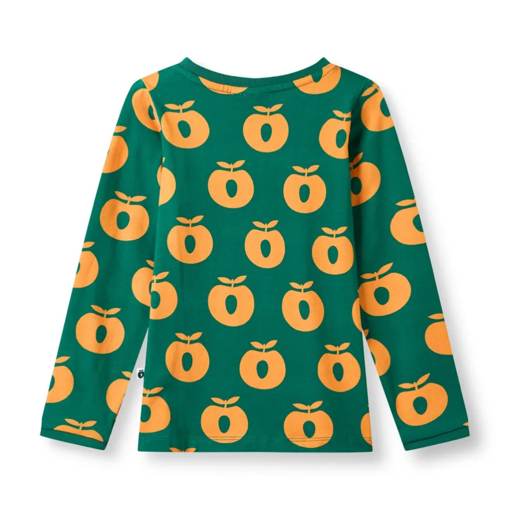 Elstar Long-Sleeved Top with Apples Cedar tree>Småfolk Clearance