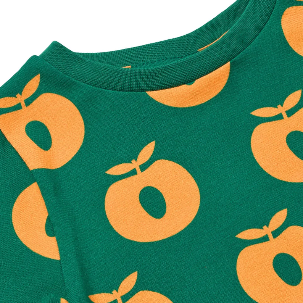 Elstar Long-Sleeved Top with Apples Cedar tree>Småfolk Clearance