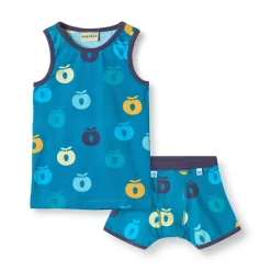 Elstar Underwear Set with Apples Solid blue>Småfolk Clearance