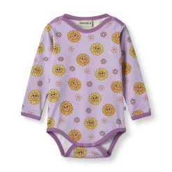 Elstar With Sunflowers Långärmad Baby Body Heather Purple>Småfolk Outlet