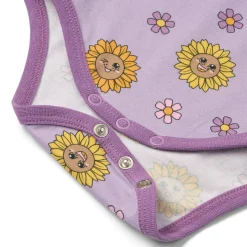 Elstar With Sunflowers Långärmad Baby Body Heather Purple><noscript><img width=