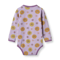 Elstar With Sunflowers Långärmad Baby Body Heather Purple><noscript><img width=