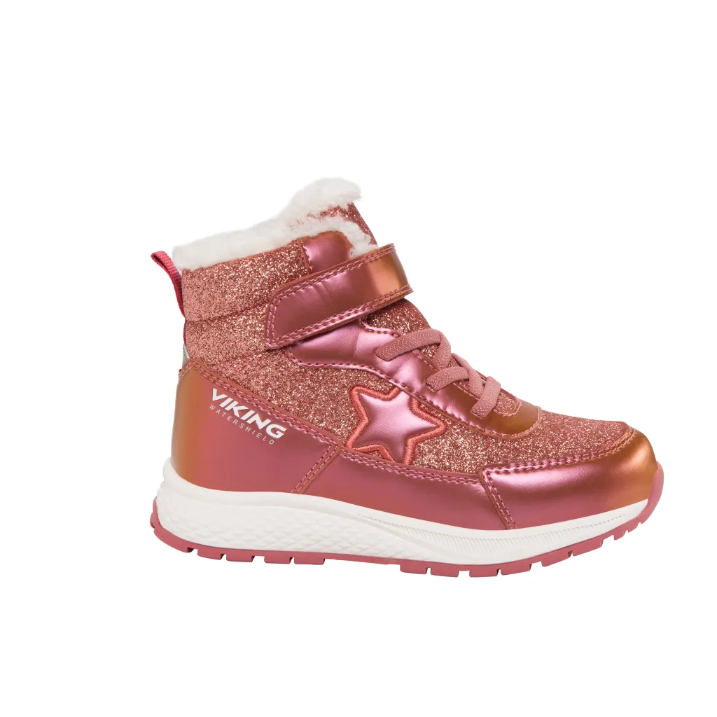 Equip Star Warm WP 1V SL Vattentäta Skor Pink>Viking Outlet